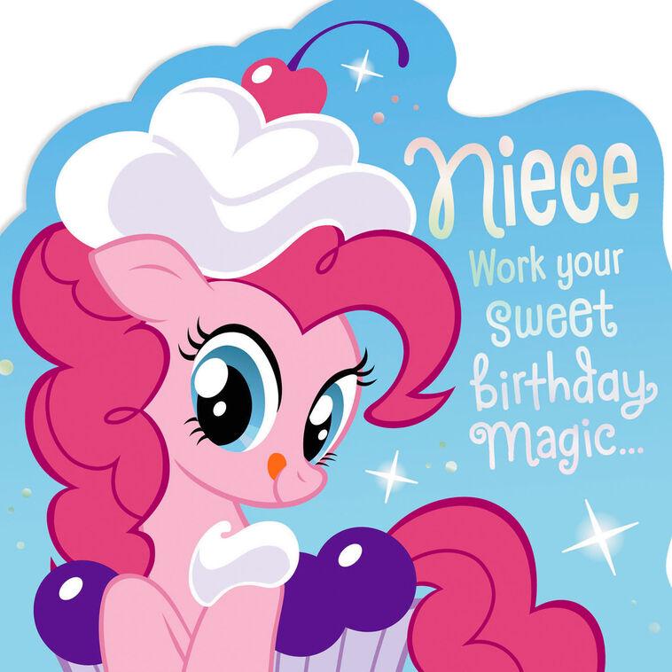 Hallmark Hasbro® My Little Pony® Pinkie Pie™ Cupcake Birthday Card For Niece