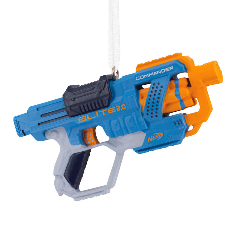 hallmark Hasbro® Nerf Elite 2.0 Commander Dart Blaster Hallmark Ornament