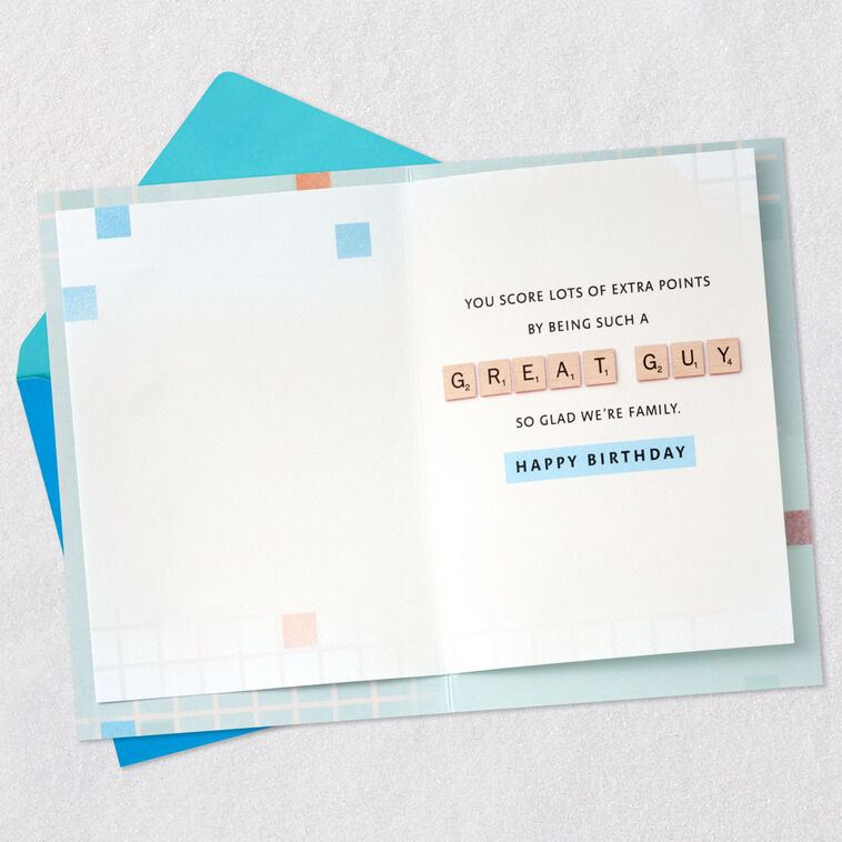 Hallmark Hasbro® Scrabble® Great Guy Birthday Card For Relative