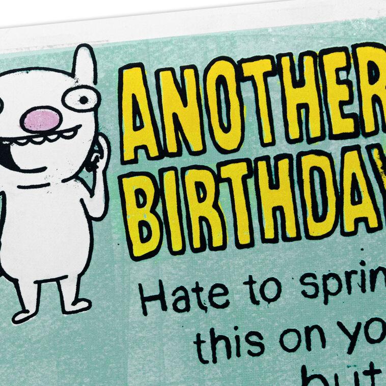Hallmark Hate To Spring This On You Old-Timer Funny Pop-Up Birthday Card