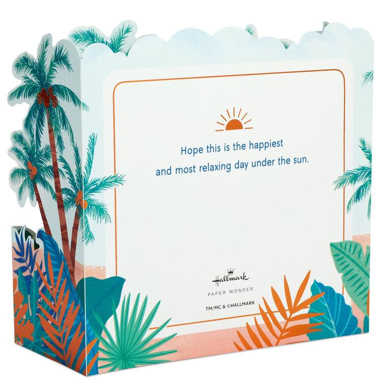 Hallmark Have A Relaxing Day Beach Scene 3D Pop-Up Card