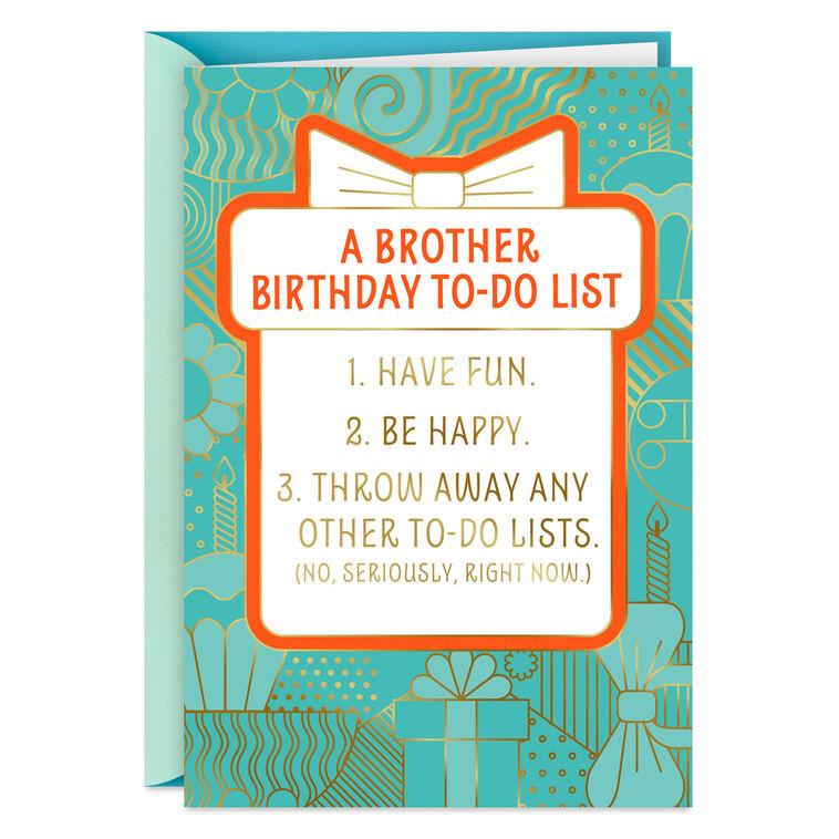 hallmark Have Fun and Relax Today Birthday Card for Brother