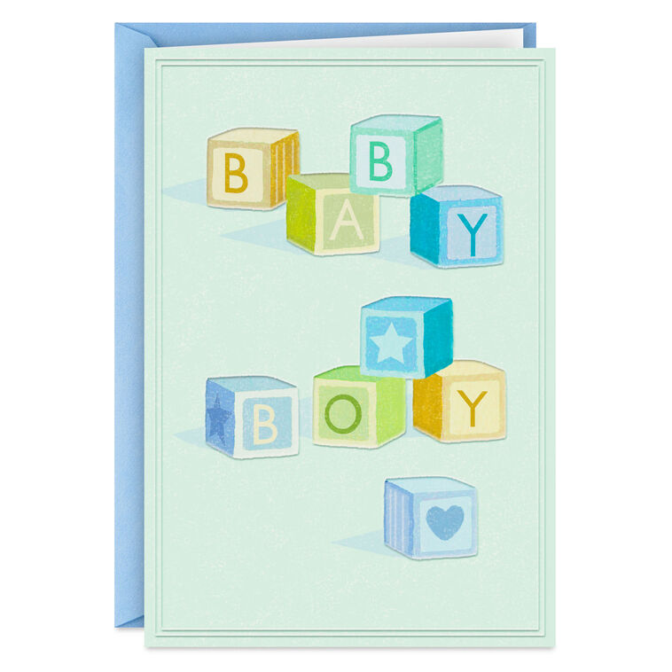 hallmark He'll Make This World a Great Place New Baby Boy Card