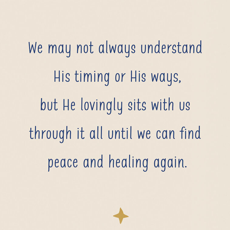 Hallmark He Will Provide What You Need Religious Sympathy Card