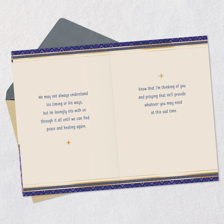 Hallmark He Will Provide What You Need Religious Sympathy Card