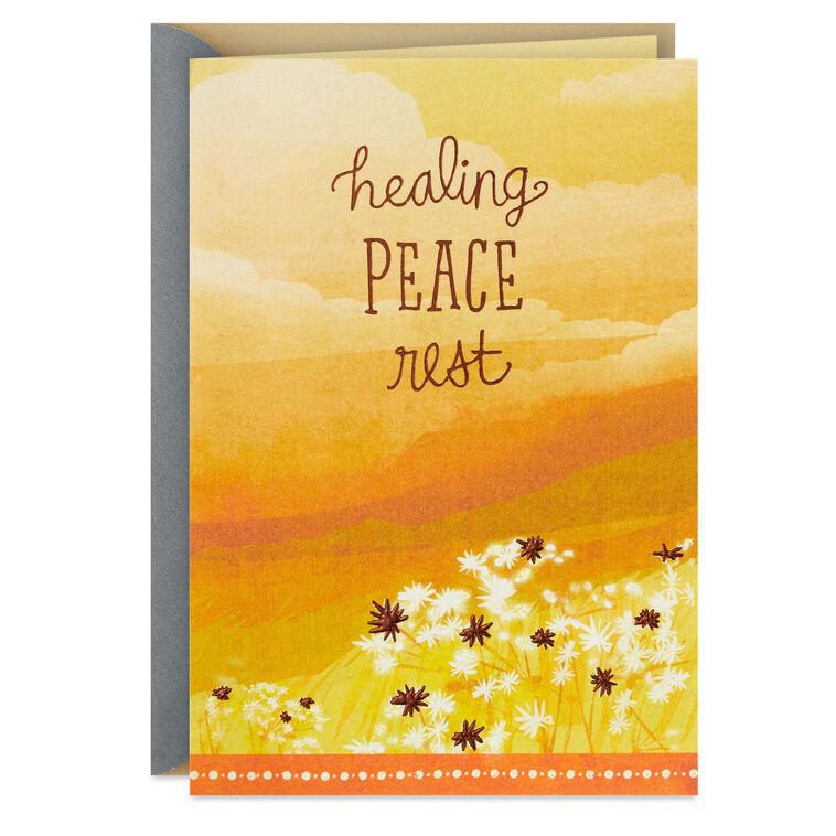 hallmark Healing Peace and Rest Religious Get Well Card