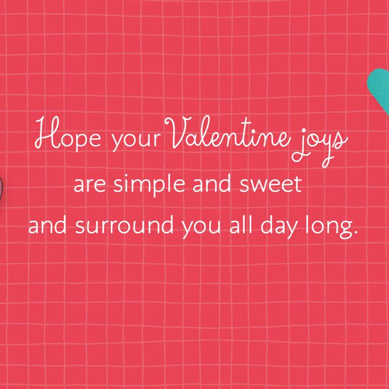 Hallmark Heart Cookies Sweet Joys Valentine's Day Card