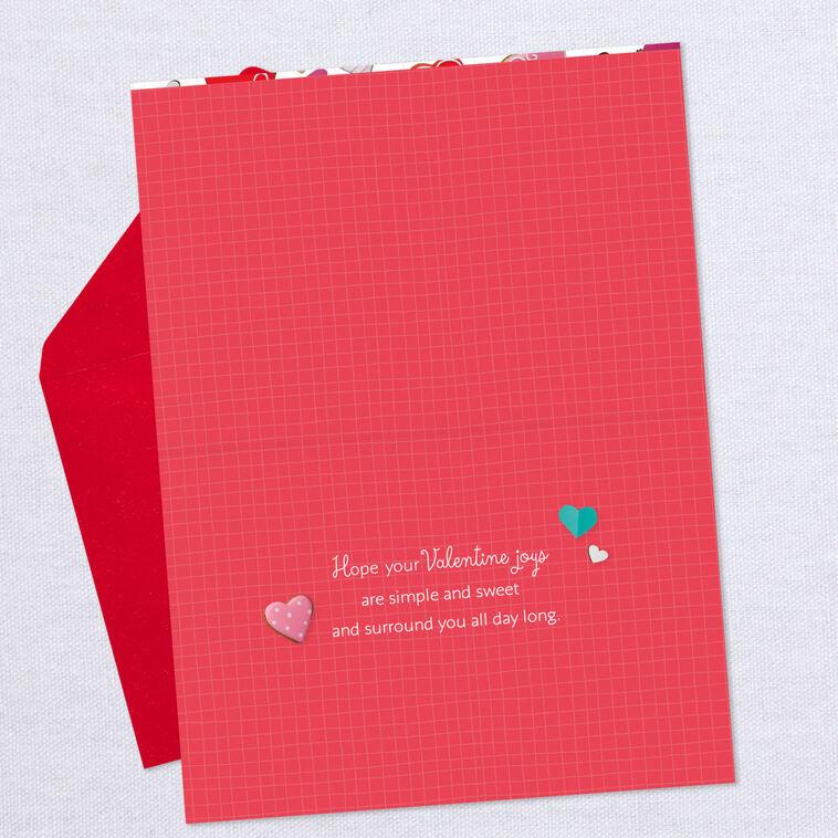 Hallmark Heart Cookies Sweet Joys Valentine's Day Card
