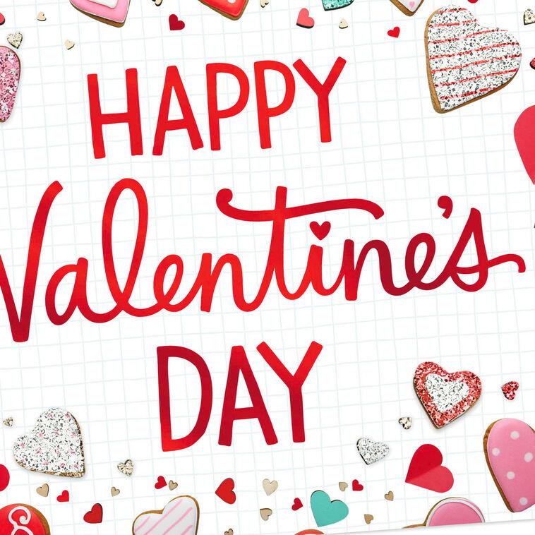 Hallmark Heart Cookies Sweet Joys Valentine's Day Card