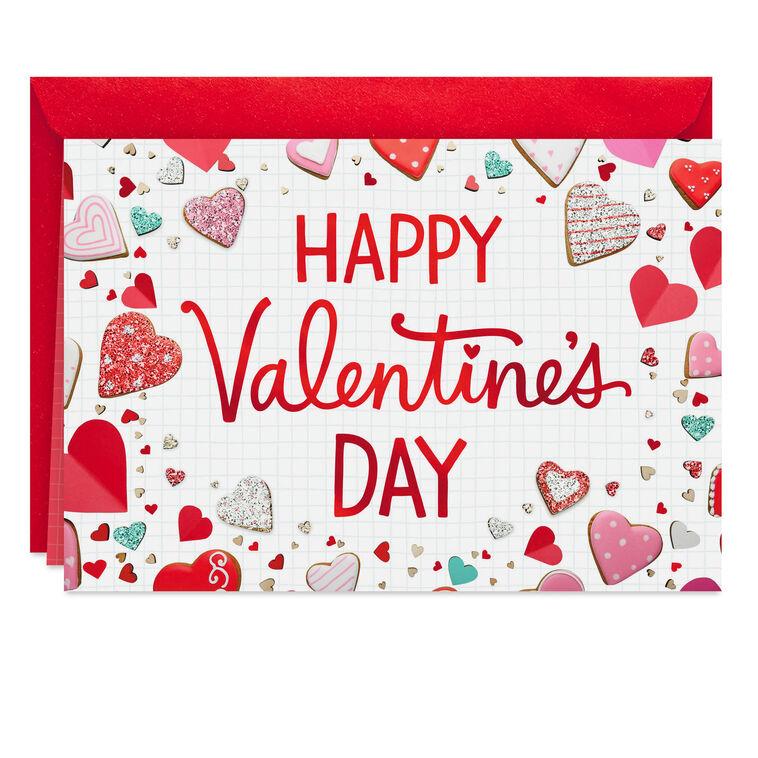hallmark Heart Cookies Sweet Joys Valentine's Day Card