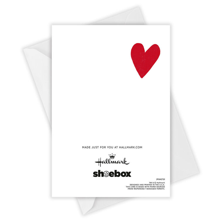 Hallmark Heart Pie Chart Funny Custom Anniversary Card