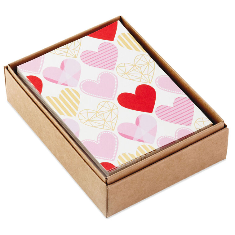 Hallmark Hearts Aplenty Assorted Blank Note Cards Box Of 24