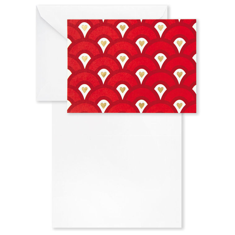 Hallmark Hearts Aplenty Assorted Blank Note Cards Box Of 24