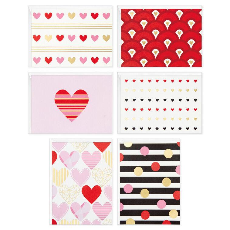 hallmark Hearts Aplenty Assorted Blank Note Cards Box of 24