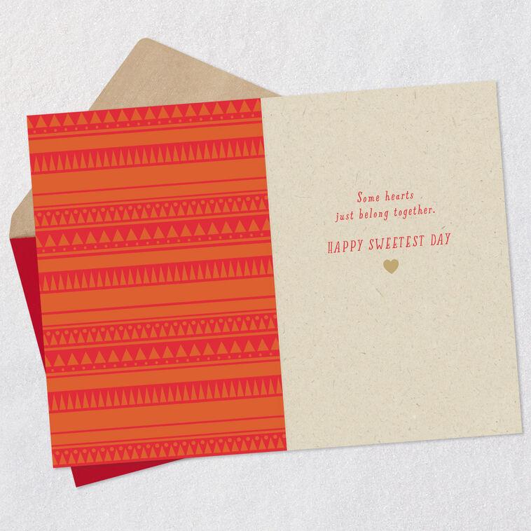 Hallmark Hearts Belong Together Romantic Sweetest Day Card
