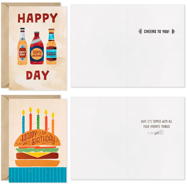 Hallmark Hearty Wishes Boxed Birthday Cards Assortment Pack Of 16