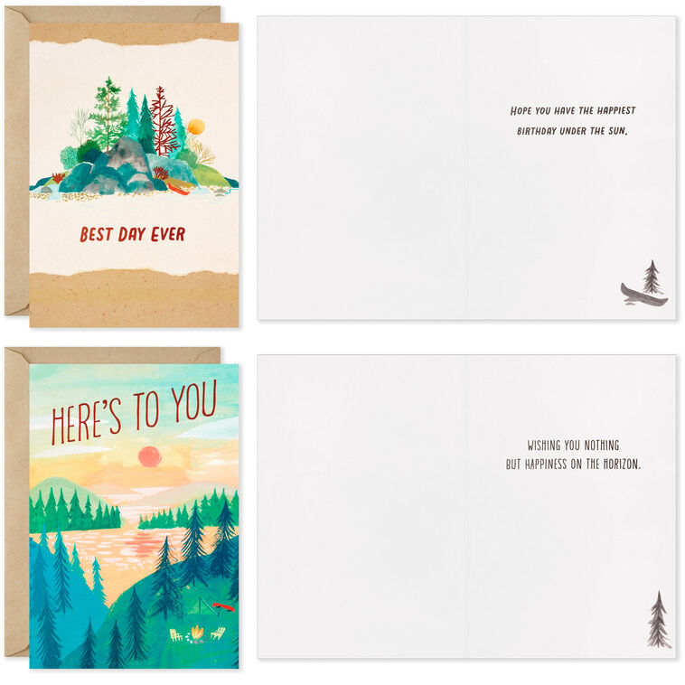 Hallmark Hearty Wishes Boxed Birthday Cards Assortment Pack Of 16