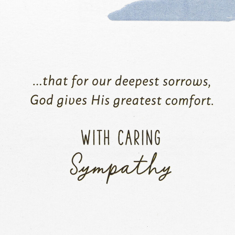 Hallmark Heaven Understands Religious Sympathy Card For Family