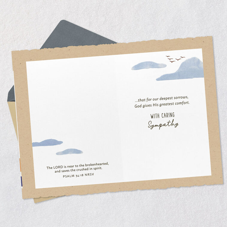 Hallmark Heaven Understands Religious Sympathy Card For Family
