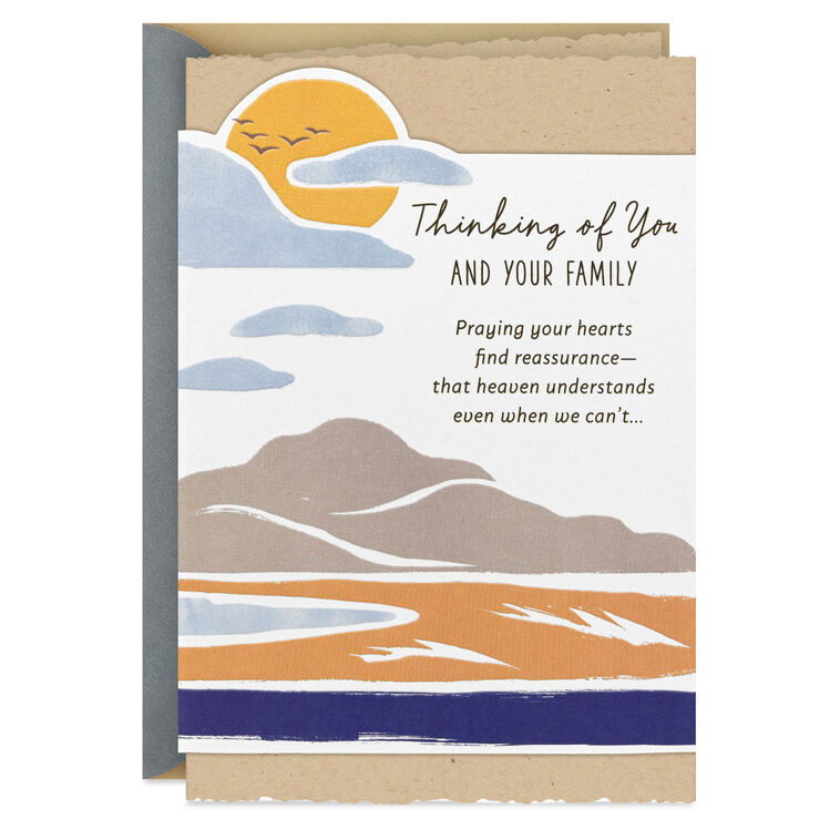 hallmark Heaven Understands Religious Sympathy Card for Family