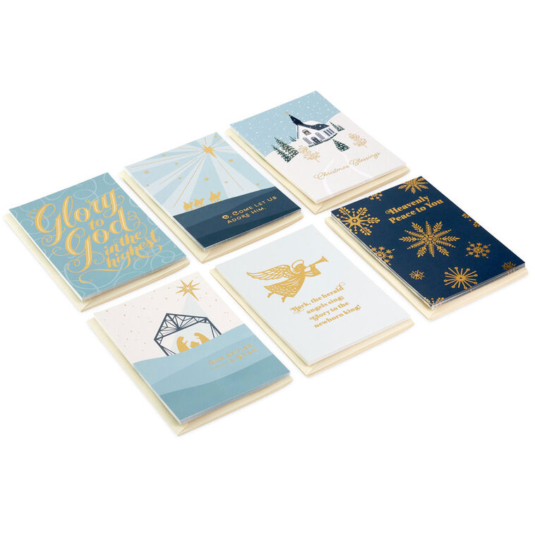hallmark Heavenly Blessings Boxed Christmas Cards Assortment Pack of 36