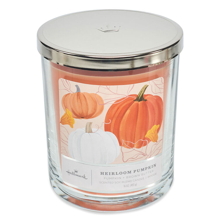 hallmark Heirloom Pumpkin Scented 3-Wick Candle 16 oz