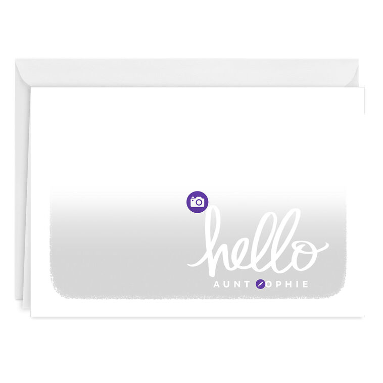 Hallmark Hello Horizontal Custom Thinking Of You Card