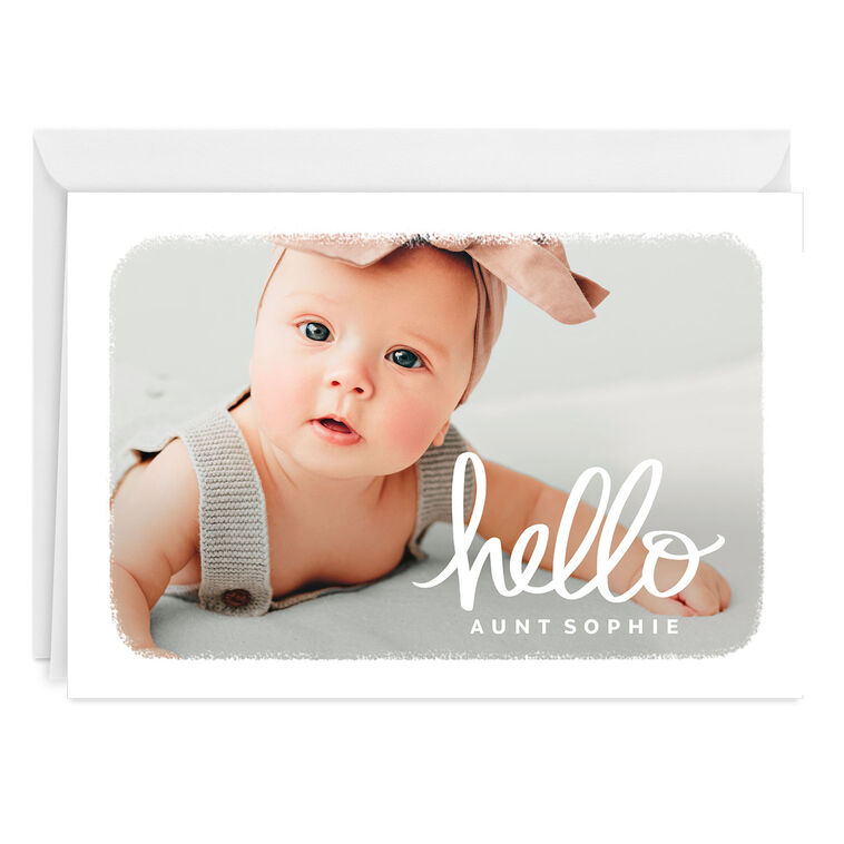 hallmark Hello Horizontal Custom Thinking of You Card