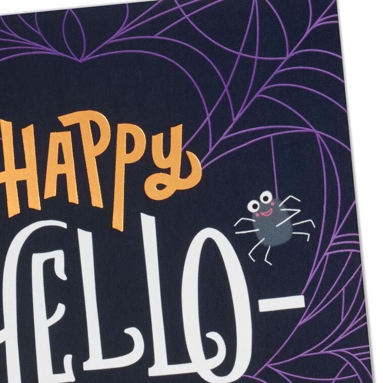 Hallmark Hello-ween Spiders And Webs Halloween Cards Pack Of 6