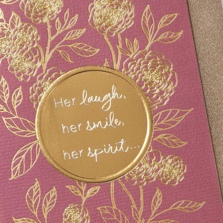 Hallmark Her Laugh And Spirit Sympathy Card For Loss Of Mother