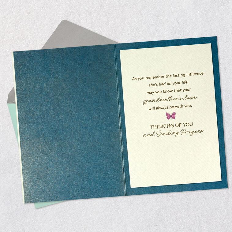 Hallmark Her Love Will Always Be With You Sympathy Card For Loss Of Grandmother