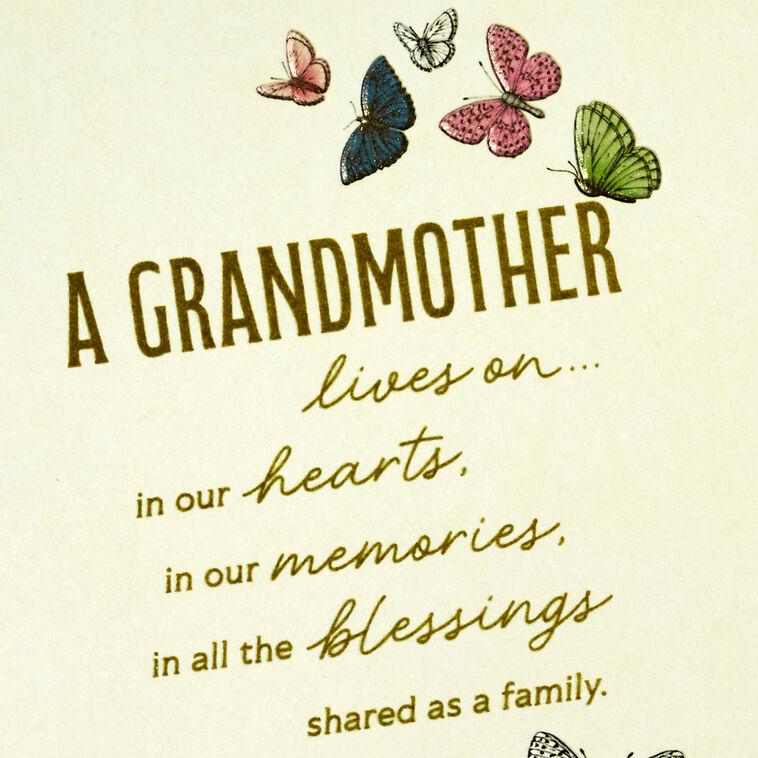 Hallmark Her Love Will Always Be With You Sympathy Card For Loss Of Grandmother