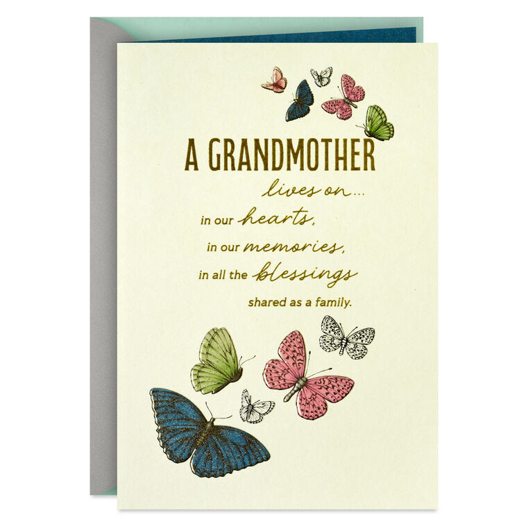 hallmark Her Love Will Always Be With You Sympathy Card for Loss of Grandmother