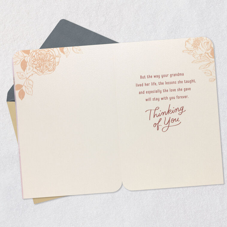 Hallmark Her Love Will Stay With You Sympathy Card For Loss Of Grandma