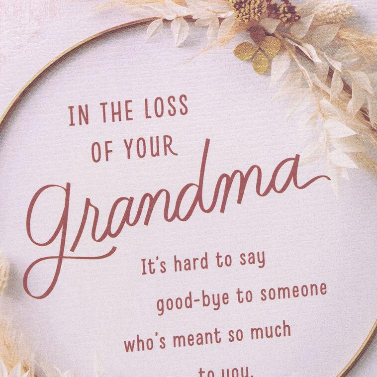 Hallmark Her Love Will Stay With You Sympathy Card For Loss Of Grandma