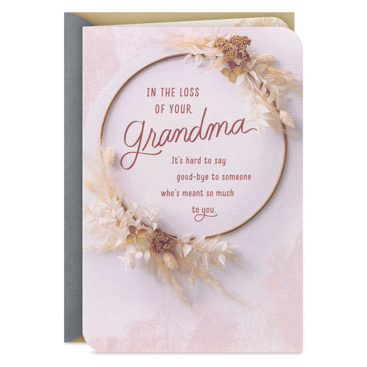 hallmark Her Love Will Stay With You Sympathy Card for Loss of Grandma