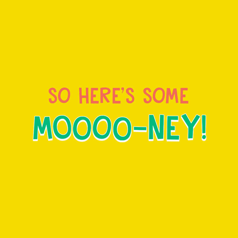 Hallmark Herd It's Your Day Funny Money Holder Birthday Card For Kids