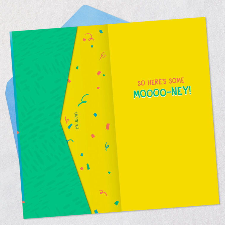 Hallmark Herd It's Your Day Funny Money Holder Birthday Card For Kids