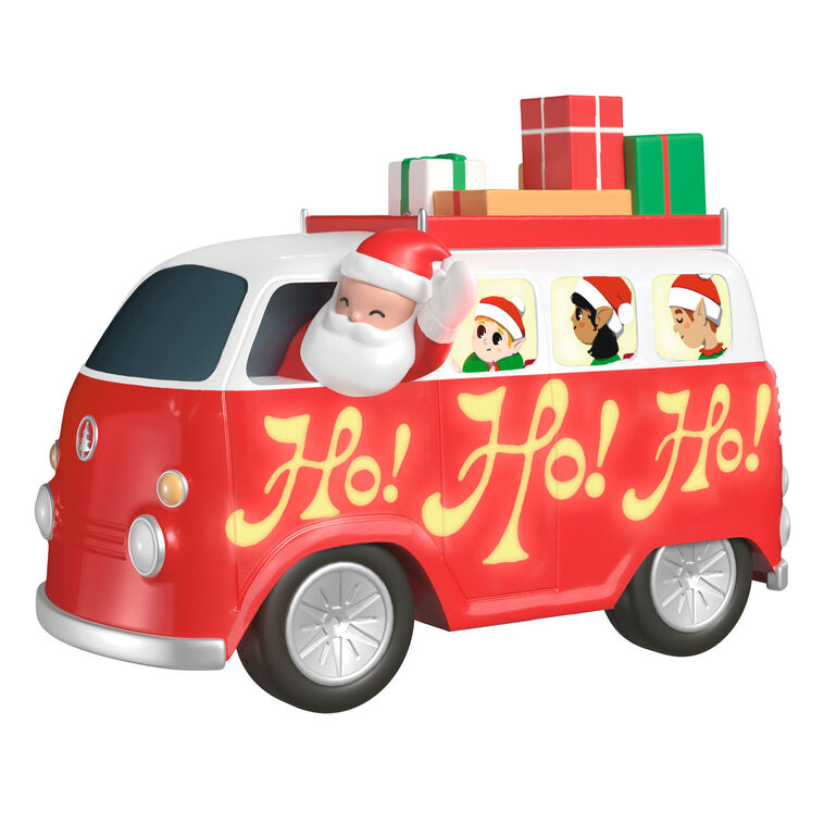 hallmark Here Comes Santa Claus Musical Ornament With Light