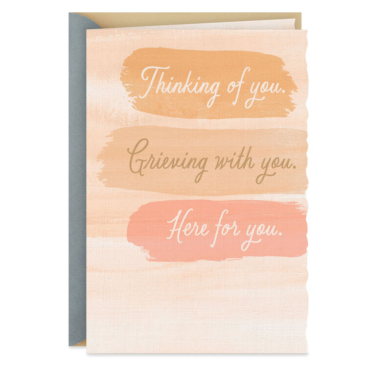 hallmark Here for You As Long As You Need Sympathy Card