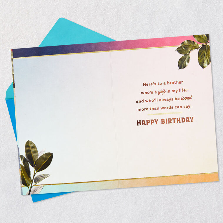 Hallmark Here's To A Brother Who's Loved So Much Birthday Card