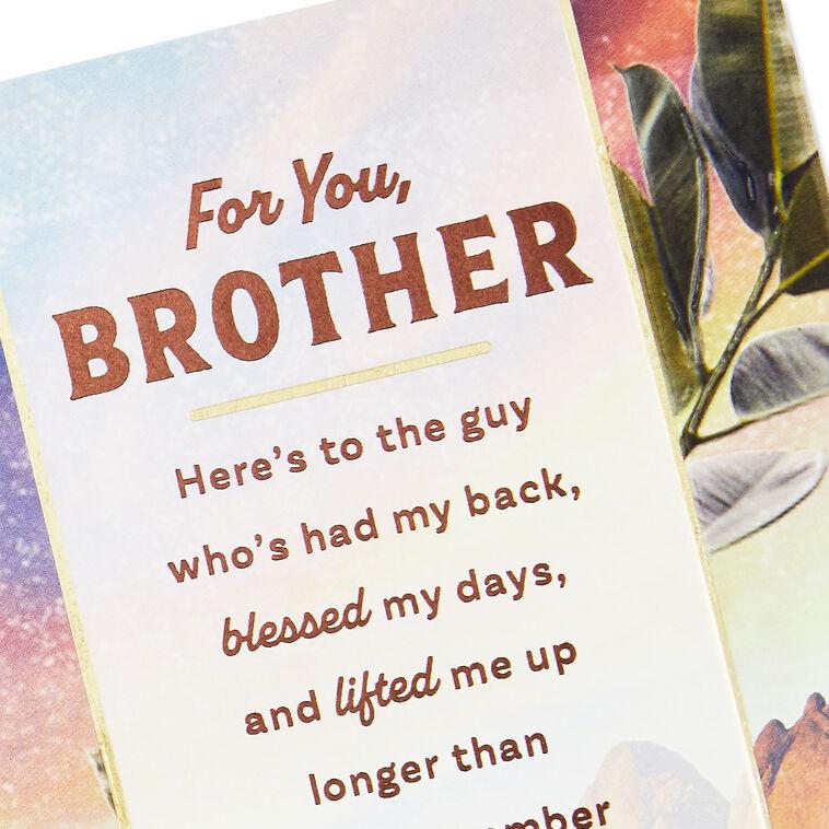 Hallmark Here's To A Brother Who's Loved So Much Birthday Card