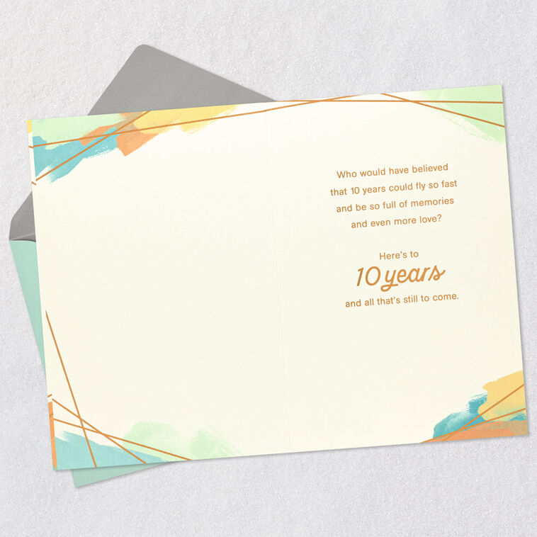 Hallmark Here's To All That's Still To Come 10th Anniversary Card