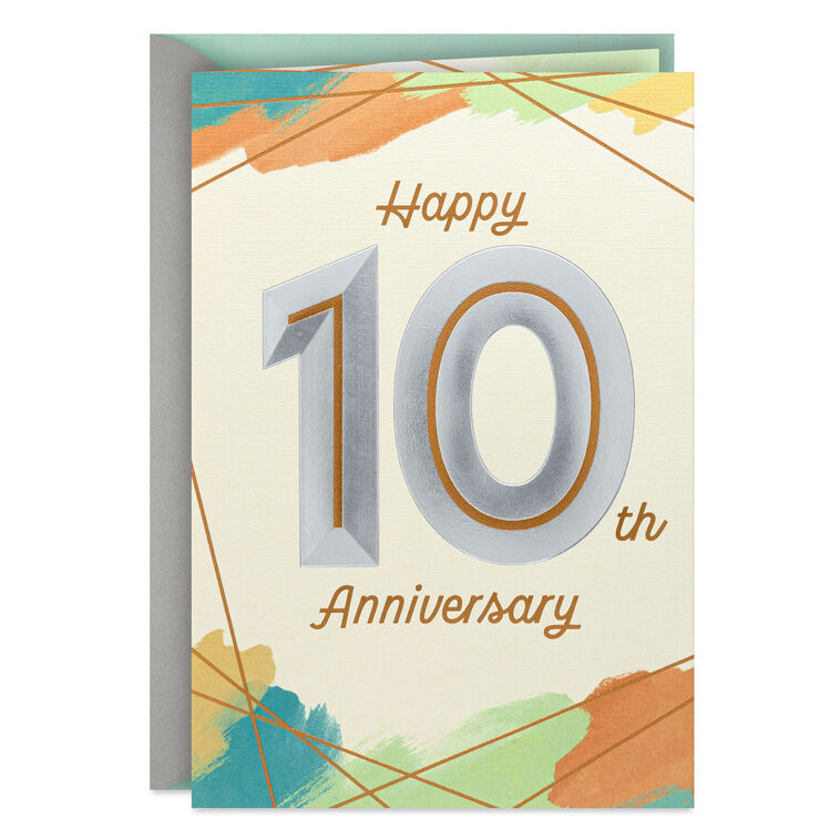 hallmark Here's to All That's Still to Come 10th Anniversary Card