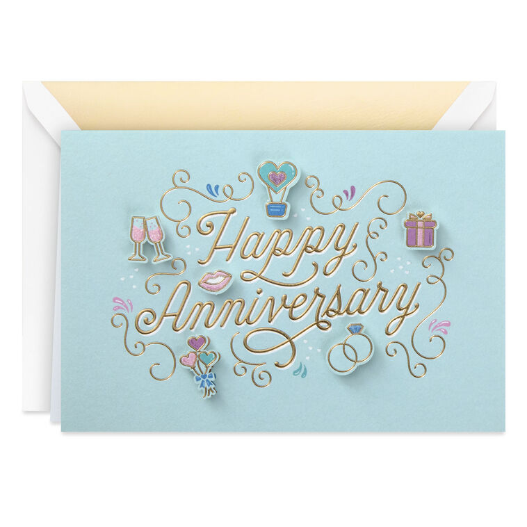 hallmark Here's to Many More Years Anniversary Card