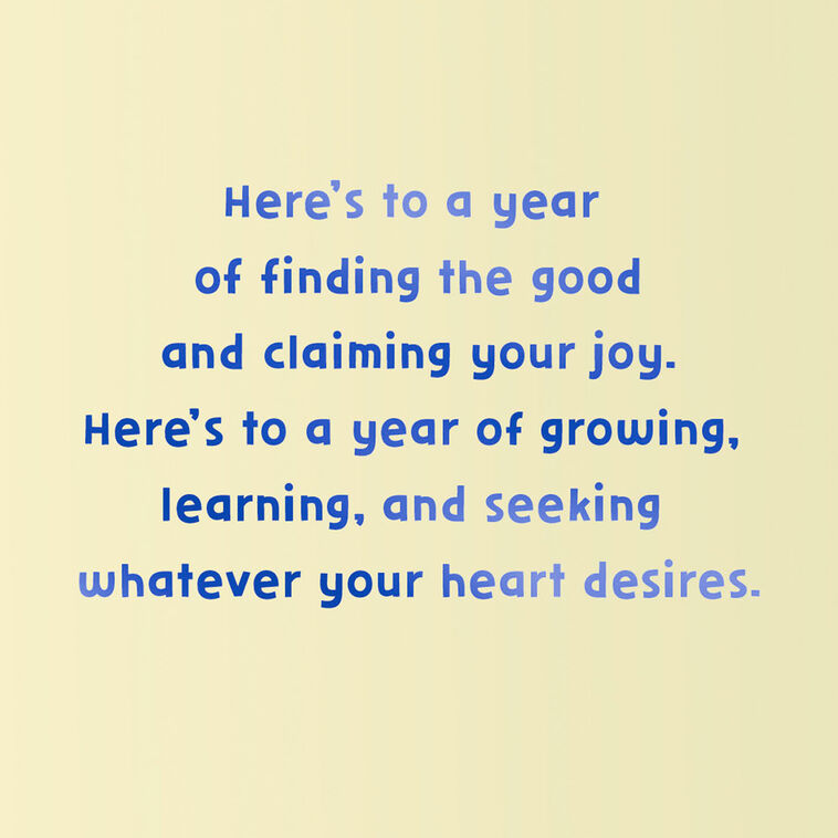 Hallmark Here's To The Beautiful Way You Live Birthday Card For Granddaughter