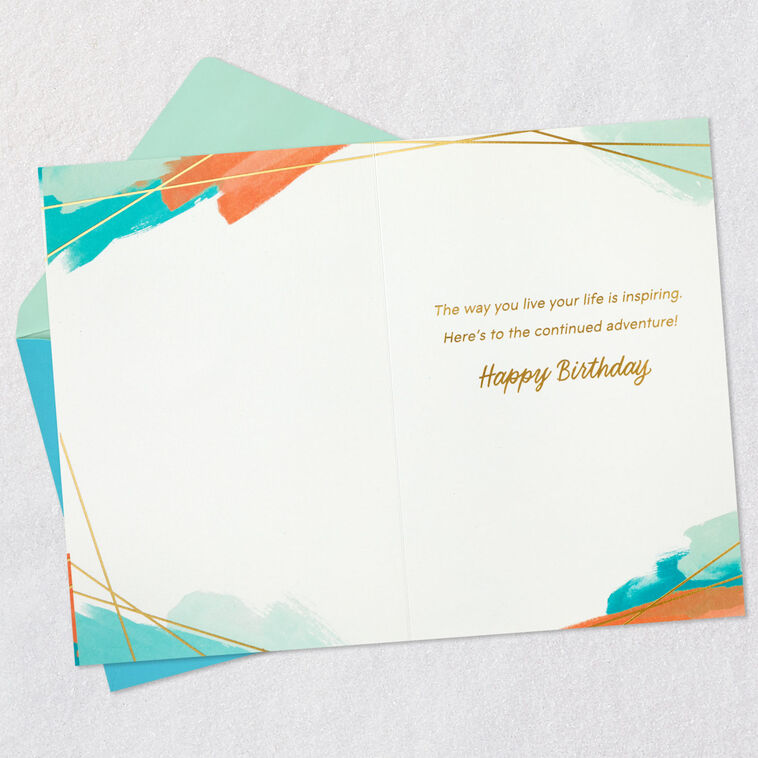 Hallmark Here's To The Continued Adventure 70th Birthday Card