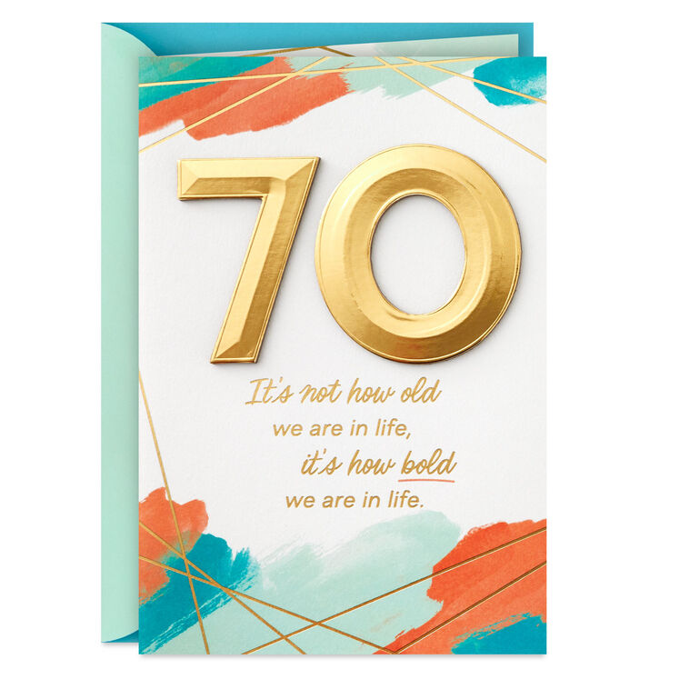 hallmark Here's to the Continued Adventure 70th Birthday Card