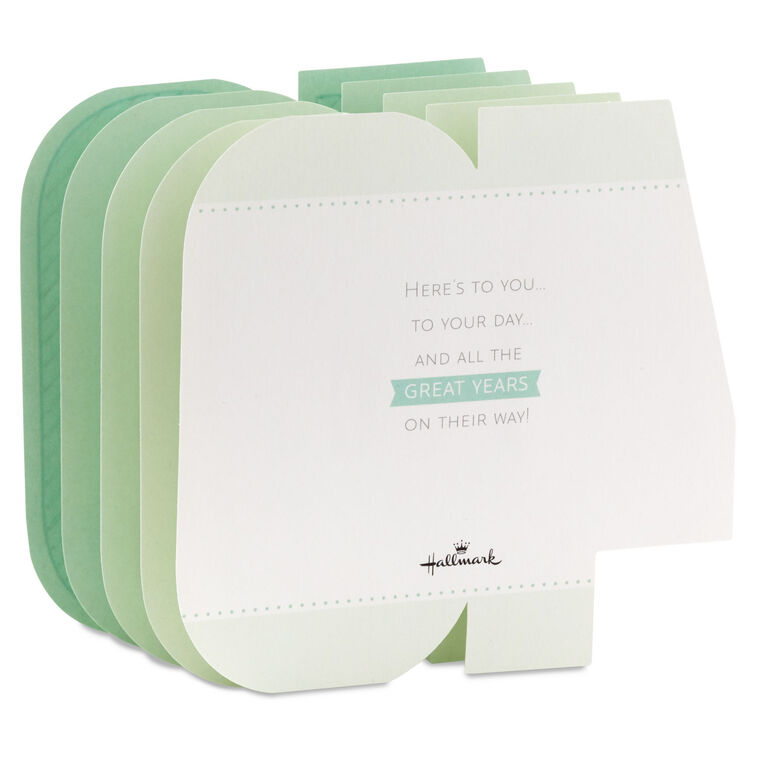 Hallmark Here's To You 3D Pop-Up 40th Birthday Card
