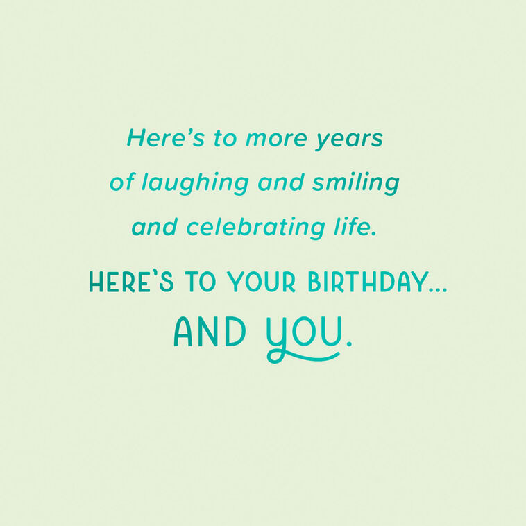 Hallmark Here's To You Cake And Candles Gift Card Greeting Birthday Card